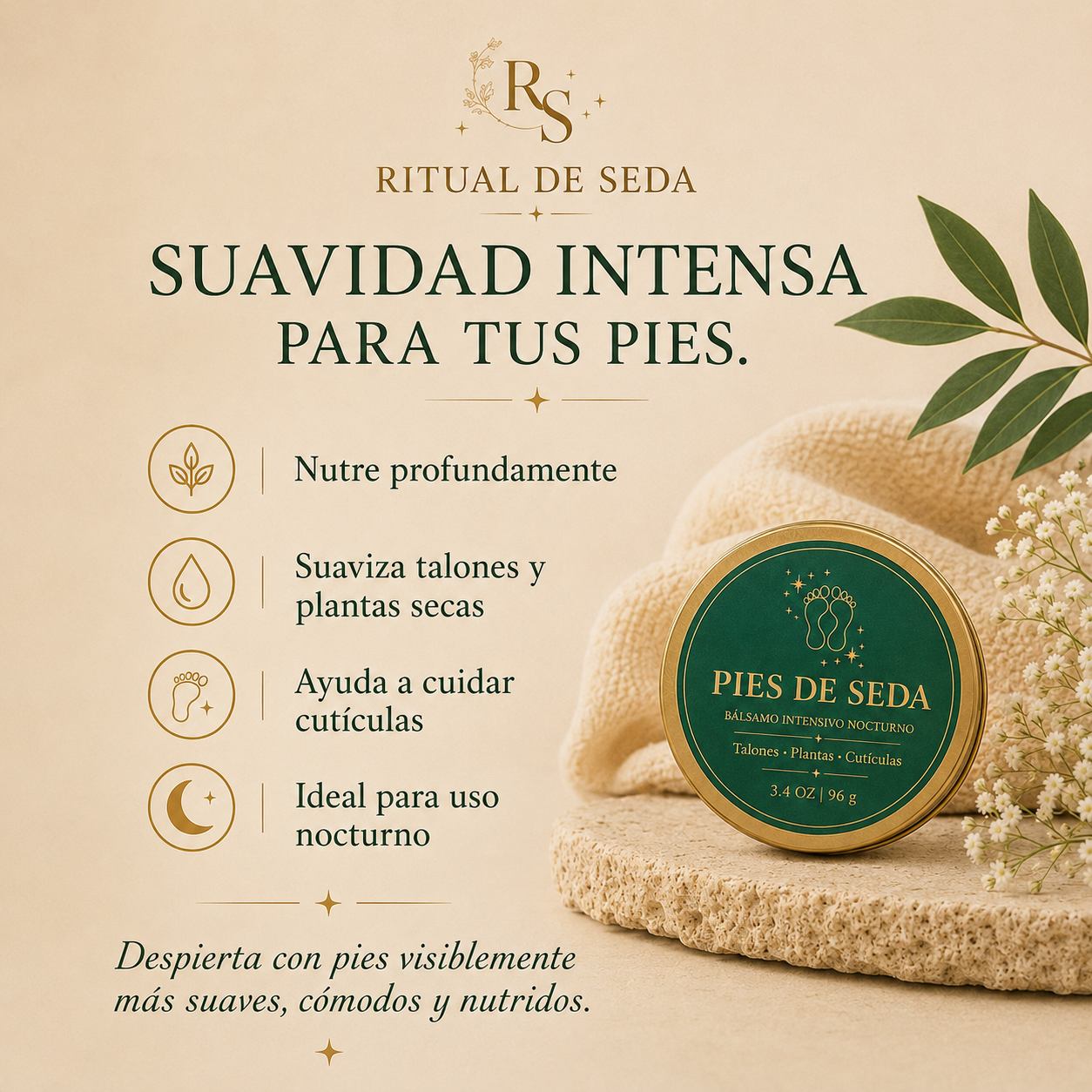 Pies de Seda – Bálsamo Intensivo Nocturno