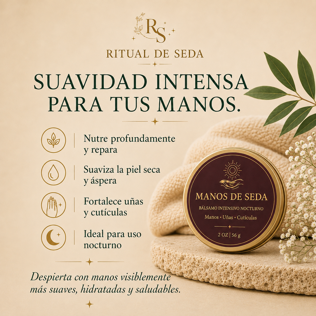 Manos de Seda – Bálsamo Intensivo Nocturno